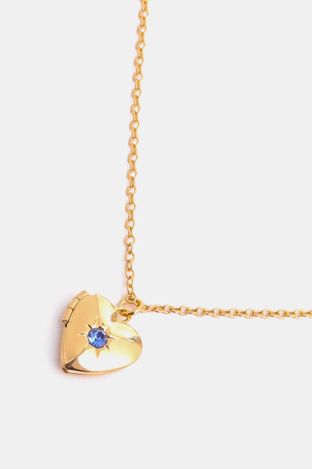 stylub Zircon Heart Shape 14K Gold-Plated Pendant Necklace
