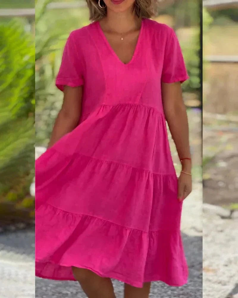 stylub Zoey™ - Casual Summer V-neck Dress
